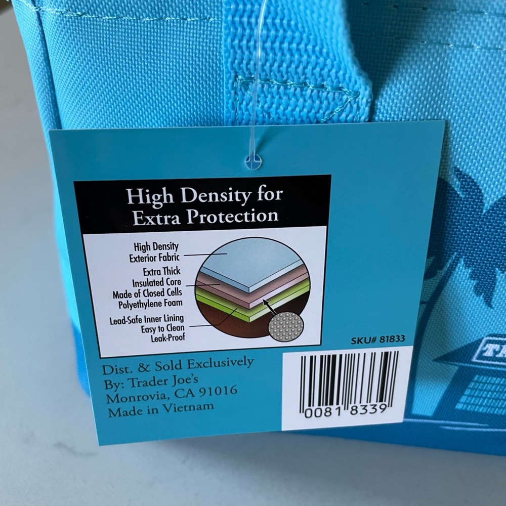 Trader Joe's Blue Insulated Bag - Picture 4 of 4